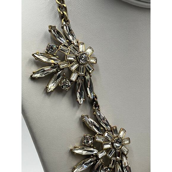 J. Crew Clear Spear Prong Set Faceted Rhinestone Statement
Necklace - Picture 8 of 9
